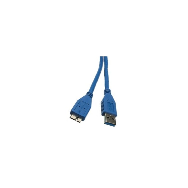 Cable Wholesale Micro USB 3.0 Cable, Blue, Type A Male to Micro-B Male, 3 foot 10U3-03103 - main